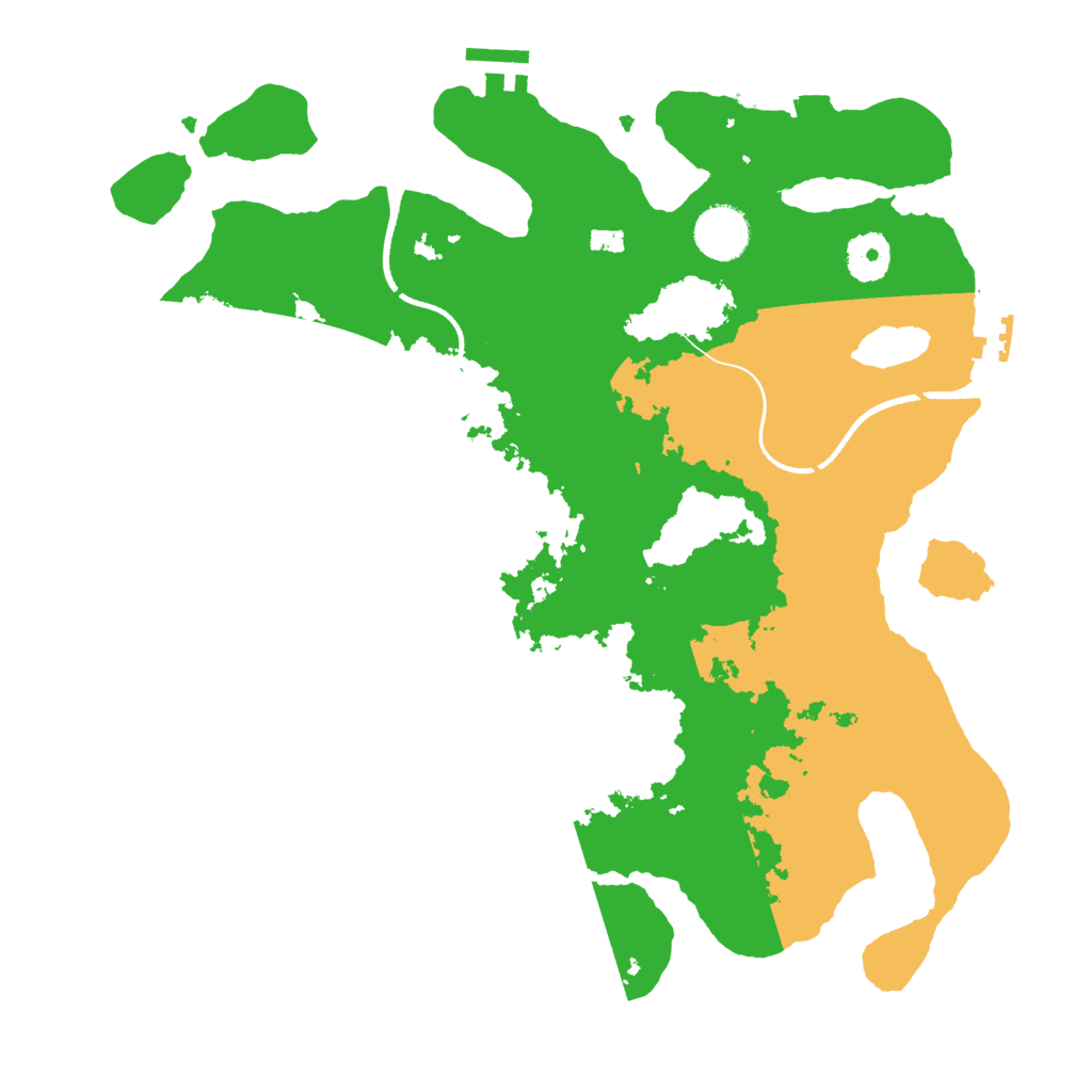 Biome Rust Map: Procedural Map, Size: 3500, Seed: 5795040