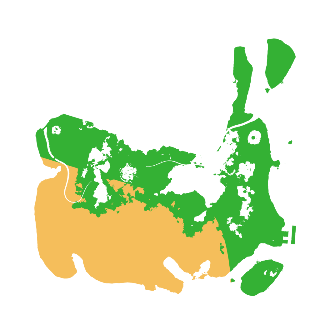 Biome Rust Map: Procedural Map, Size: 3500, Seed: 4556048