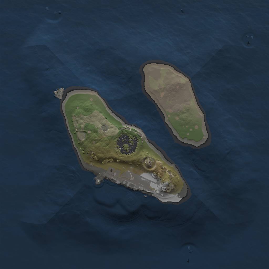 Rust Map: Procedural Map, Size: 1300, Seed: 231530, 5 Monuments