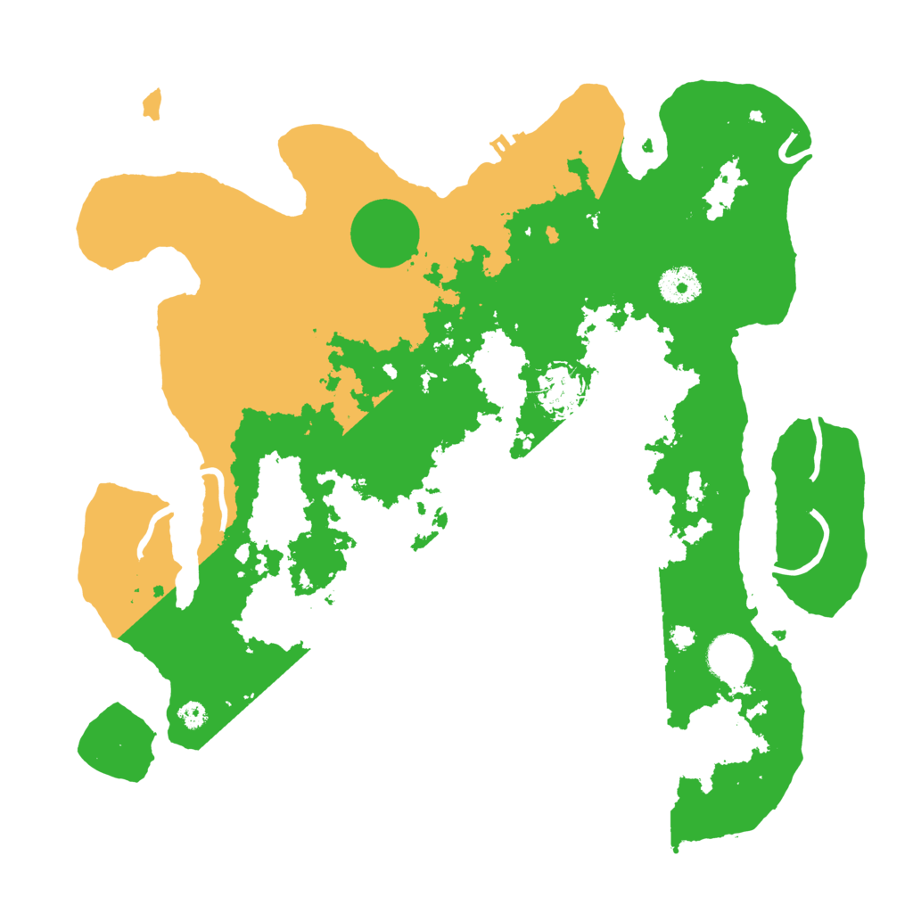 Biome Rust Map: Procedural Map, Size: 3500, Seed: 2005326673