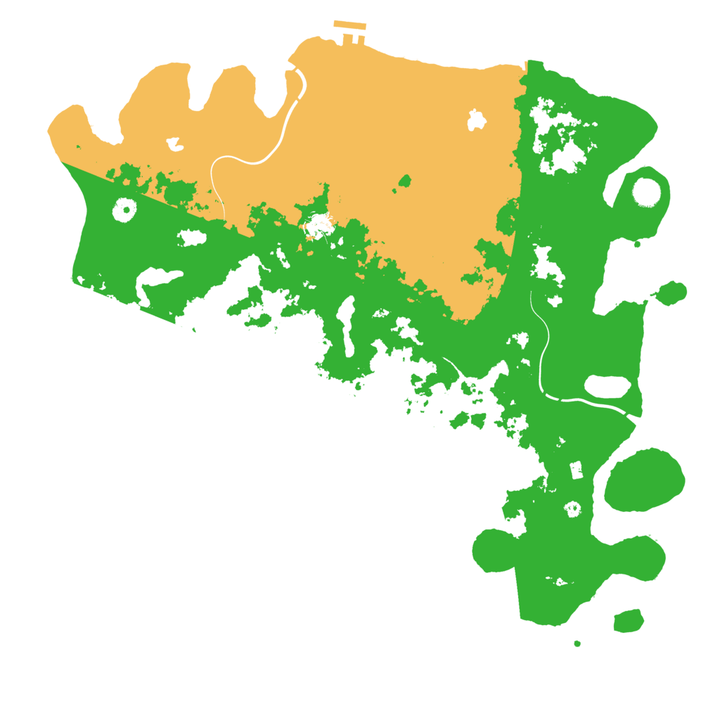 Biome Rust Map: Procedural Map, Size: 4500, Seed: 954325