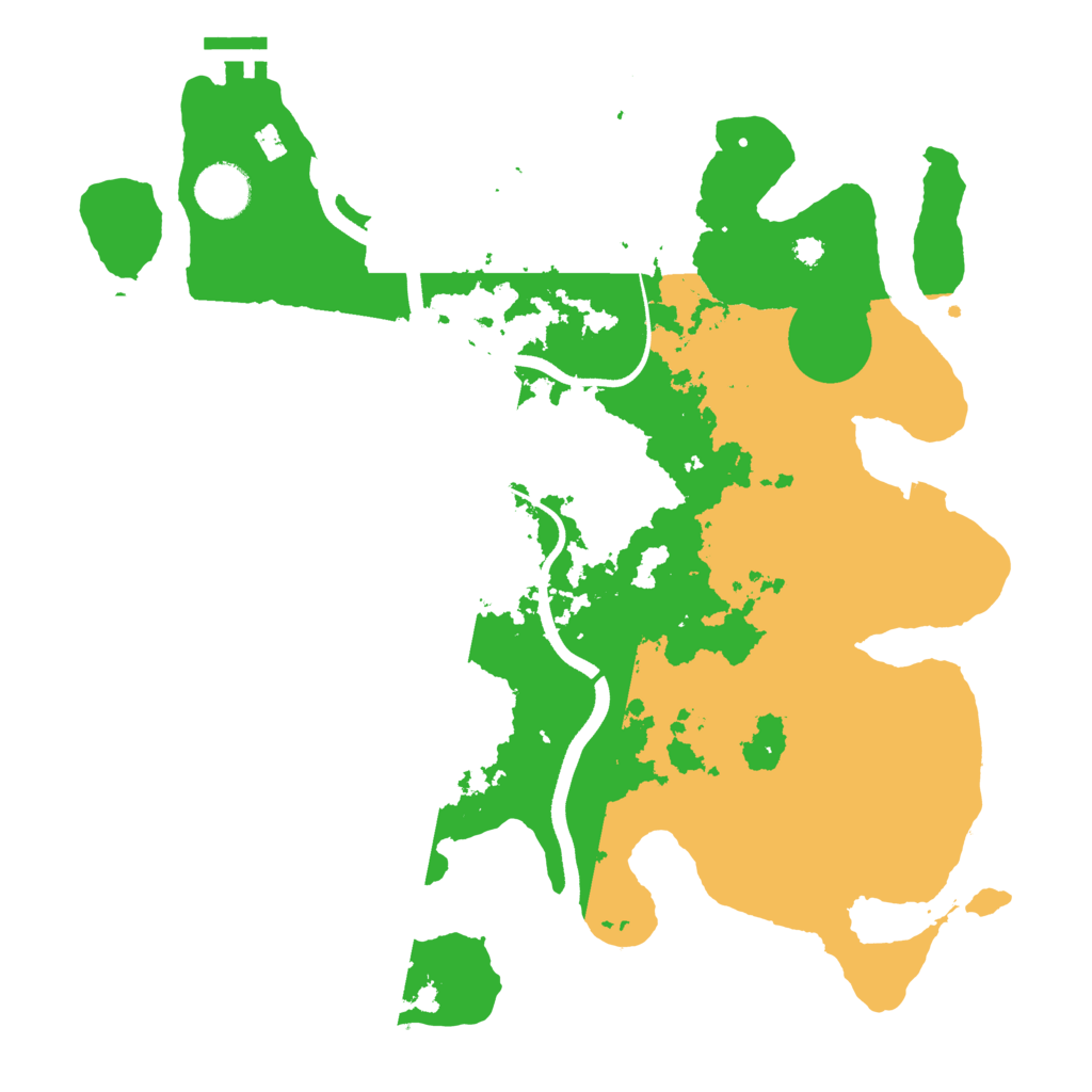 Biome Rust Map: Procedural Map, Size: 3500, Seed: 5350073