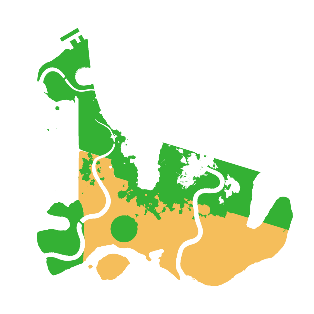 Biome Rust Map: Procedural Map, Size: 3090, Seed: 13825