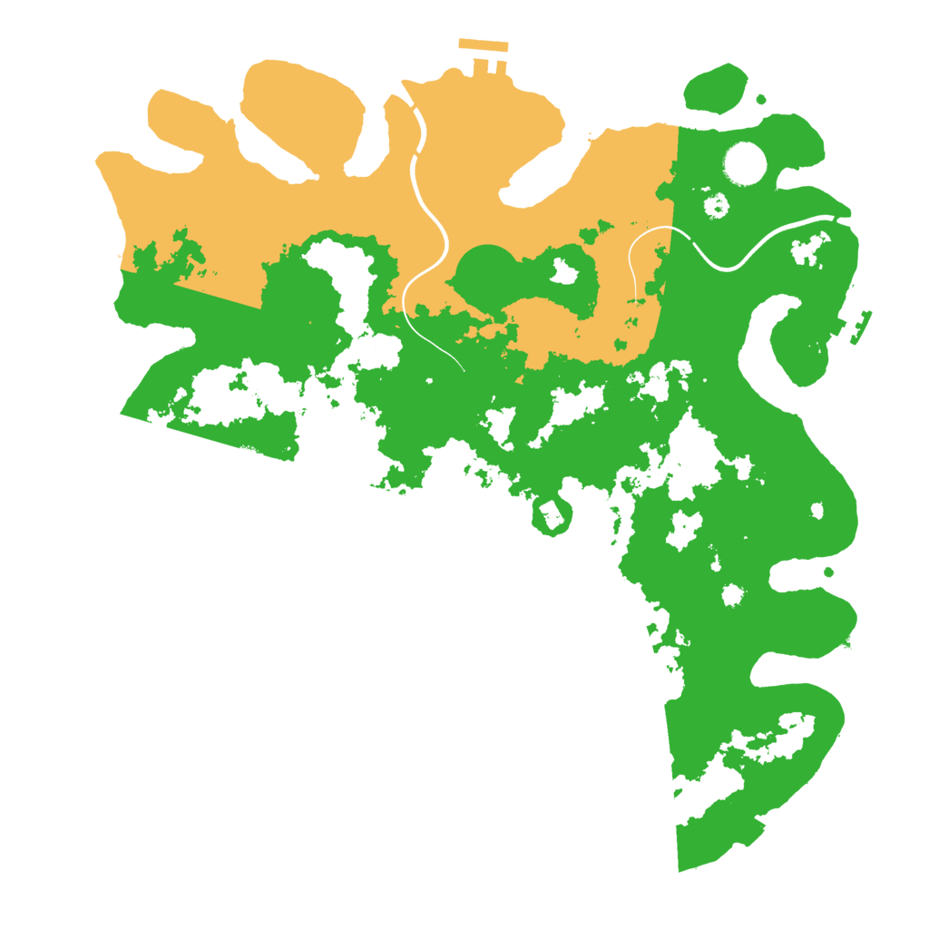 Biome Rust Map: Procedural Map, Size: 3800, Seed: 72806860