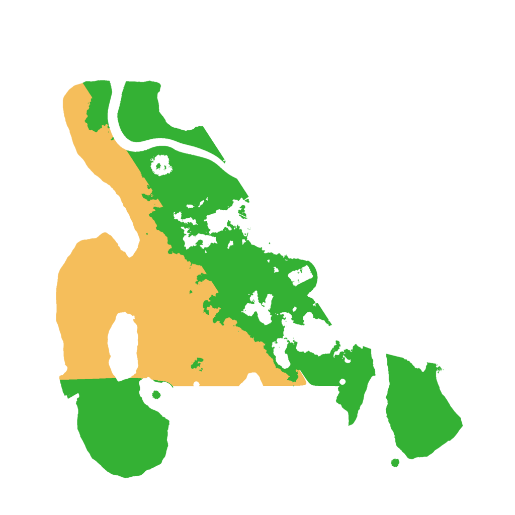 Biome Rust Map: Procedural Map, Size: 2500, Seed: 560985739