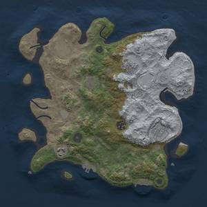 Thumbnail Rust Map: Procedural Map, Size: 3200, Seed: 93, 13 Monuments