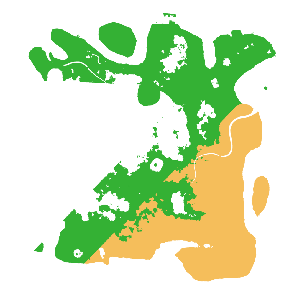Biome Rust Map: Procedural Map, Size: 3500, Seed: 3209358