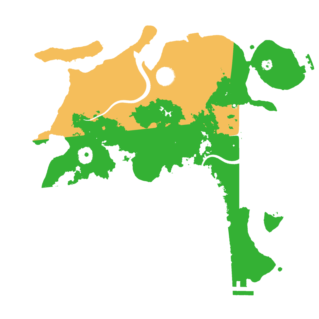 Biome Rust Map: Procedural Map, Size: 3000, Seed: 896800943