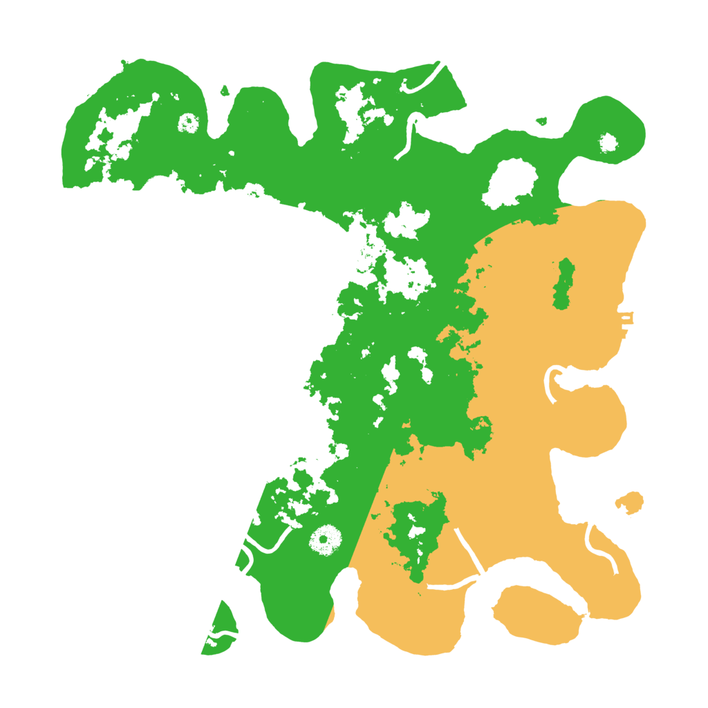 Biome Rust Map: Procedural Map, Size: 3500, Seed: 46672027