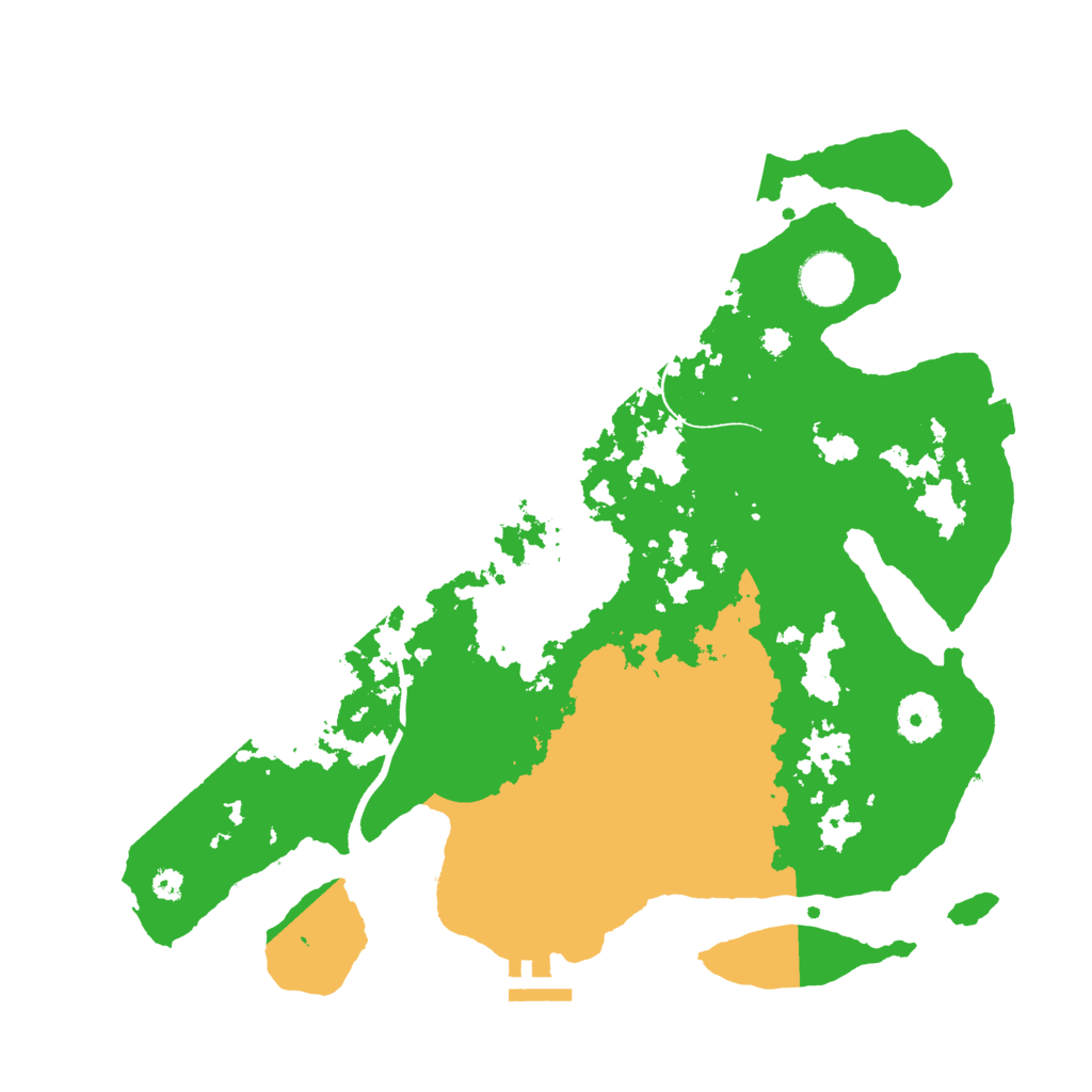 Biome Rust Map: Procedural Map, Size: 3500, Seed: 79646