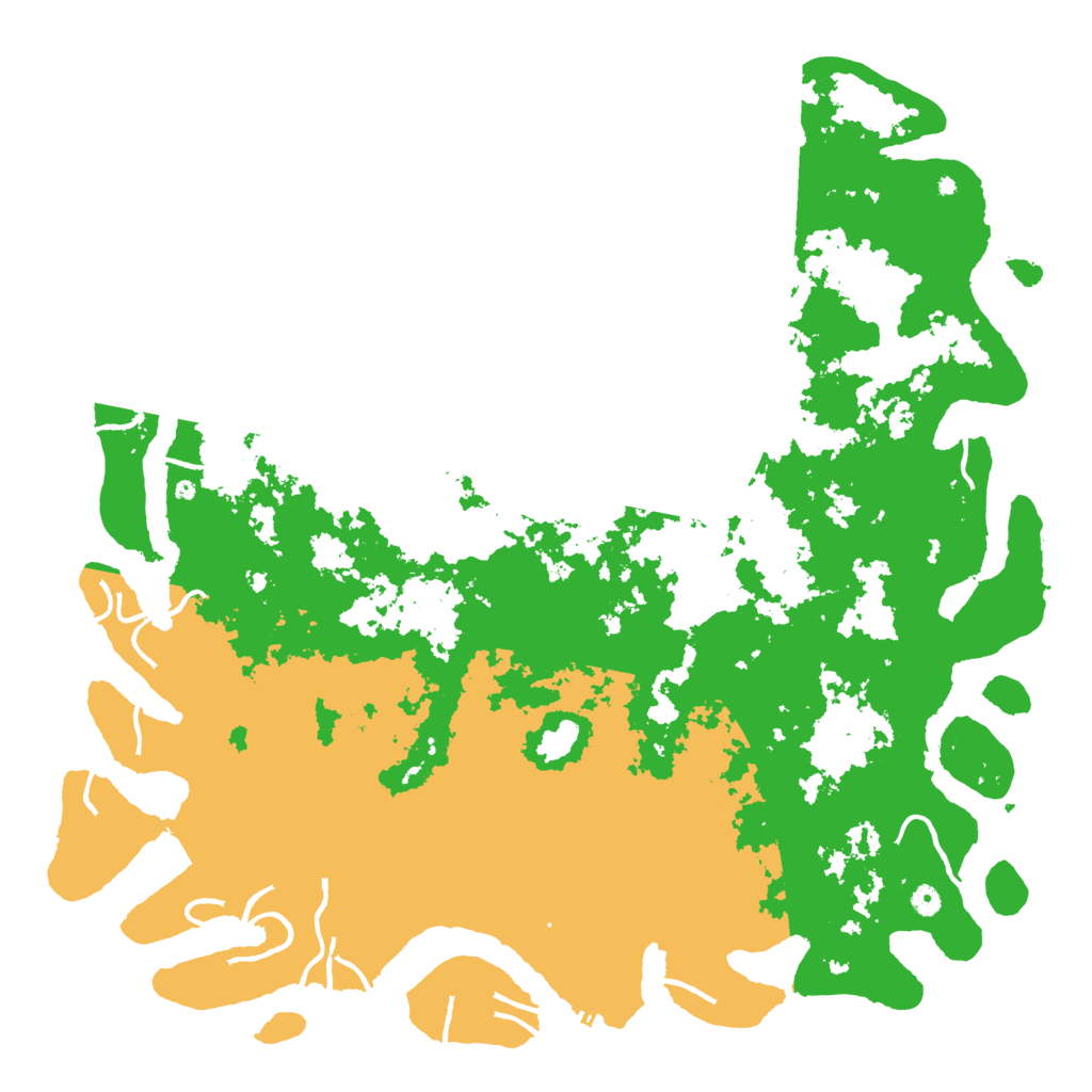 Biome Rust Map: Procedural Map, Size: 5550, Seed: 150