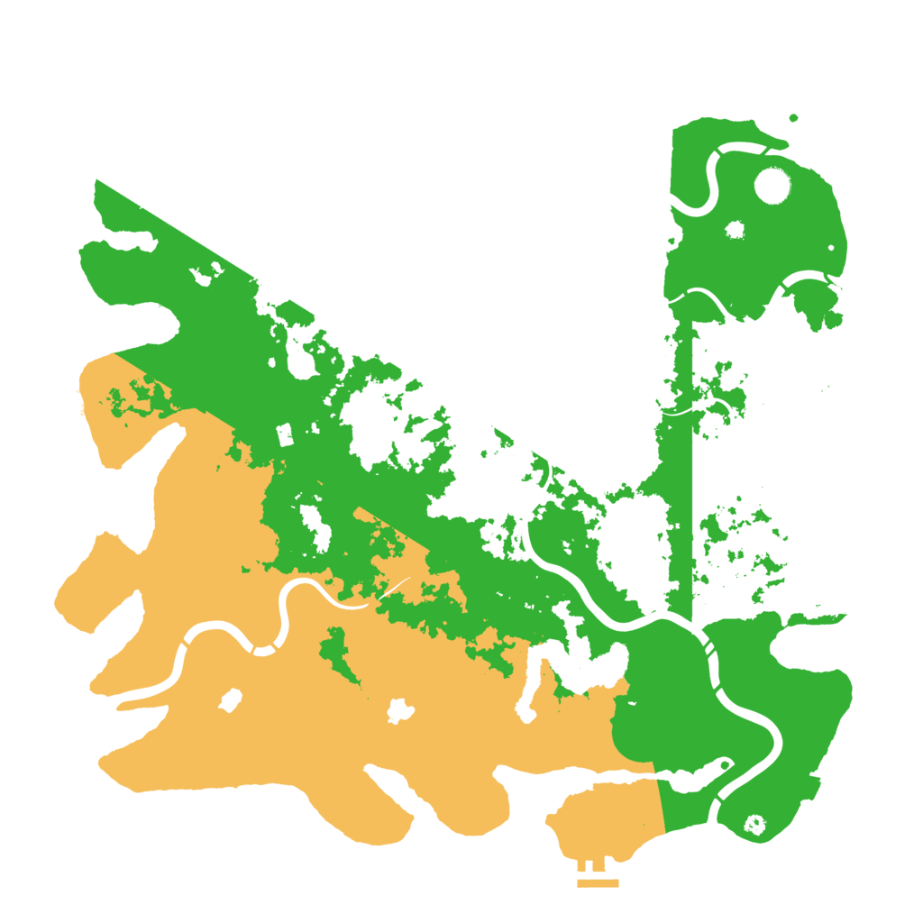 Biome Rust Map: Procedural Map, Size: 4500, Seed: 10608