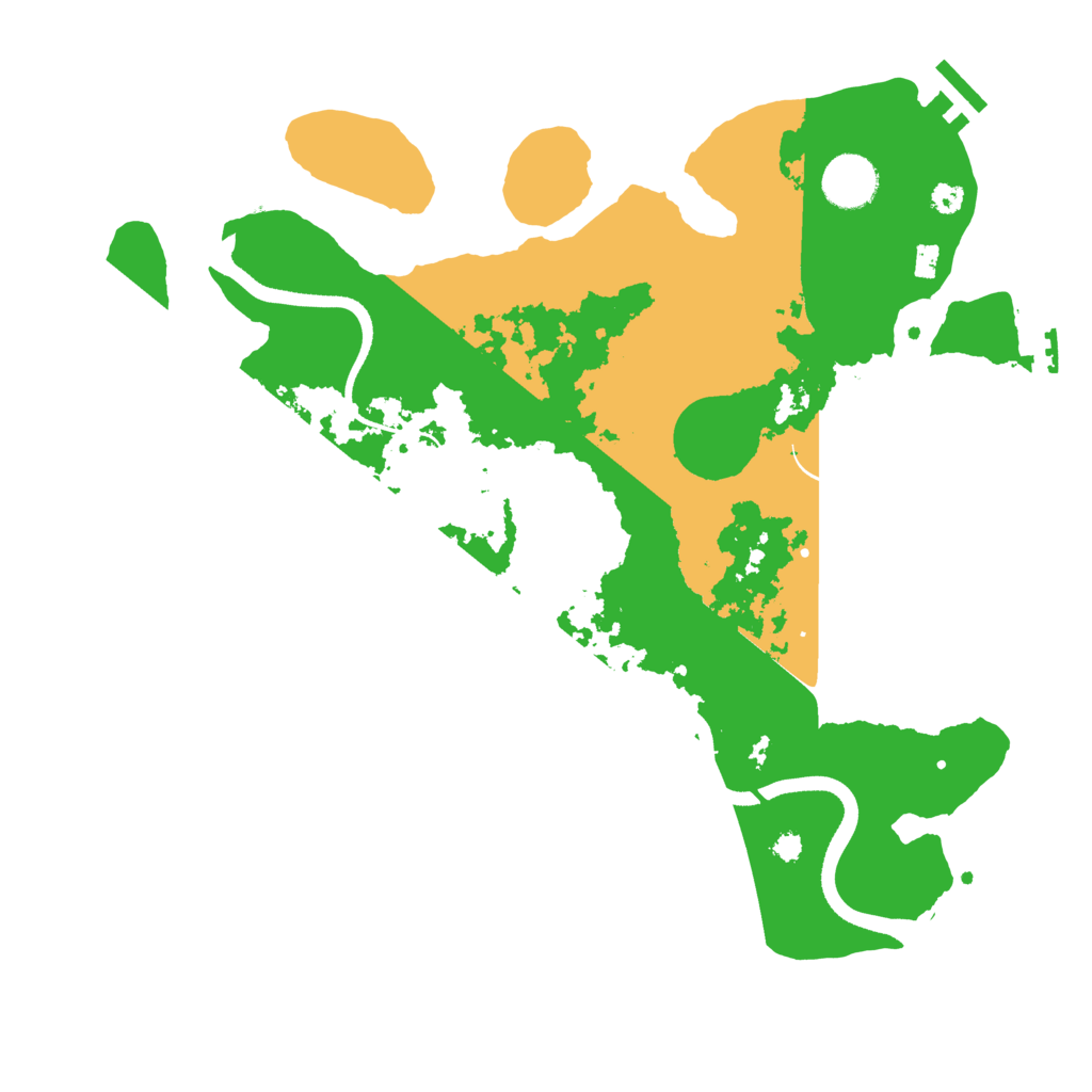Biome Rust Map: Procedural Map, Size: 3500, Seed: 14154999
