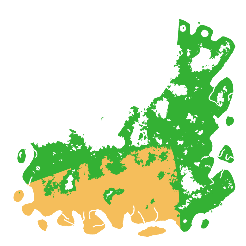 Biome Rust Map: Procedural Map, Size: 6000, Seed: 2345