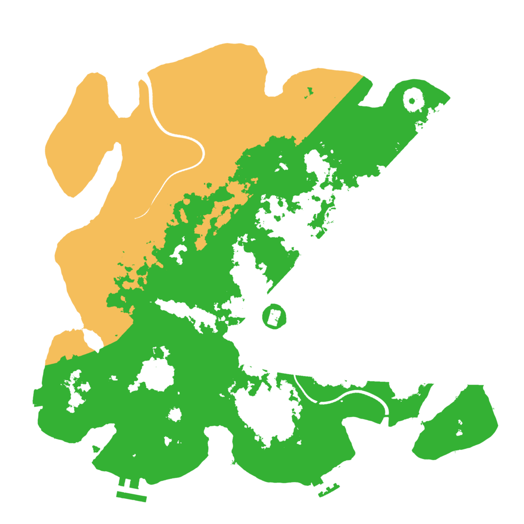 Biome Rust Map: Procedural Map, Size: 3500, Seed: 1860247236