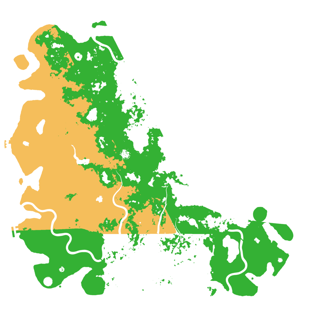 Biome Rust Map: Procedural Map, Size: 6000, Seed: 5558427