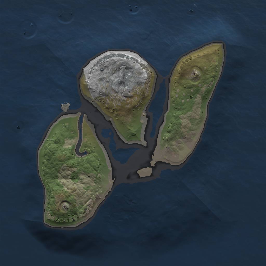 Rust Map: Procedural Map, Size: 1500, Seed: 1016898292, 4 Monuments