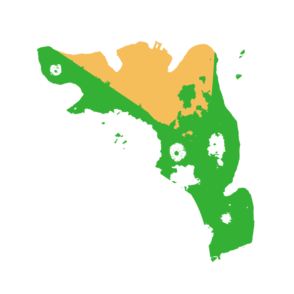 Biome Rust Map: Procedural Map, Size: 2600, Seed: 731984489