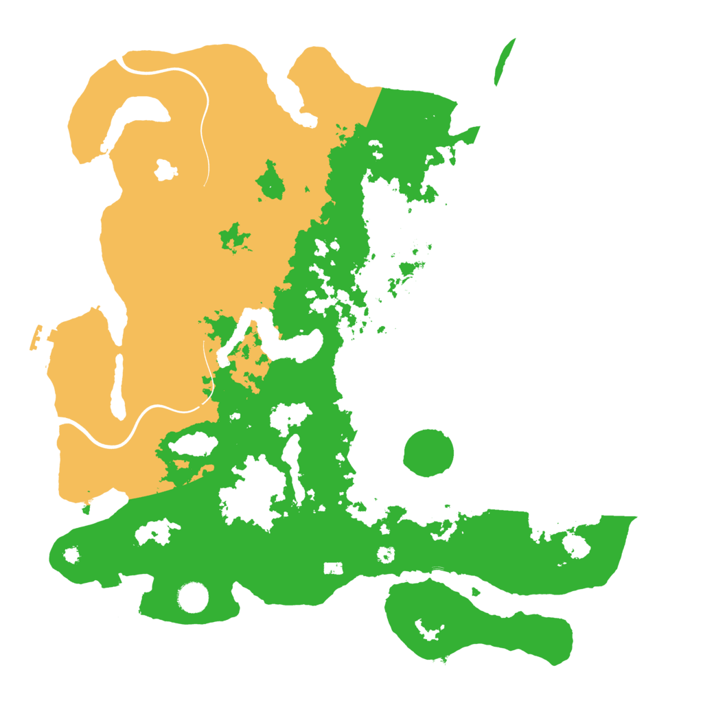 Biome Rust Map: Procedural Map, Size: 4000, Seed: 1234565