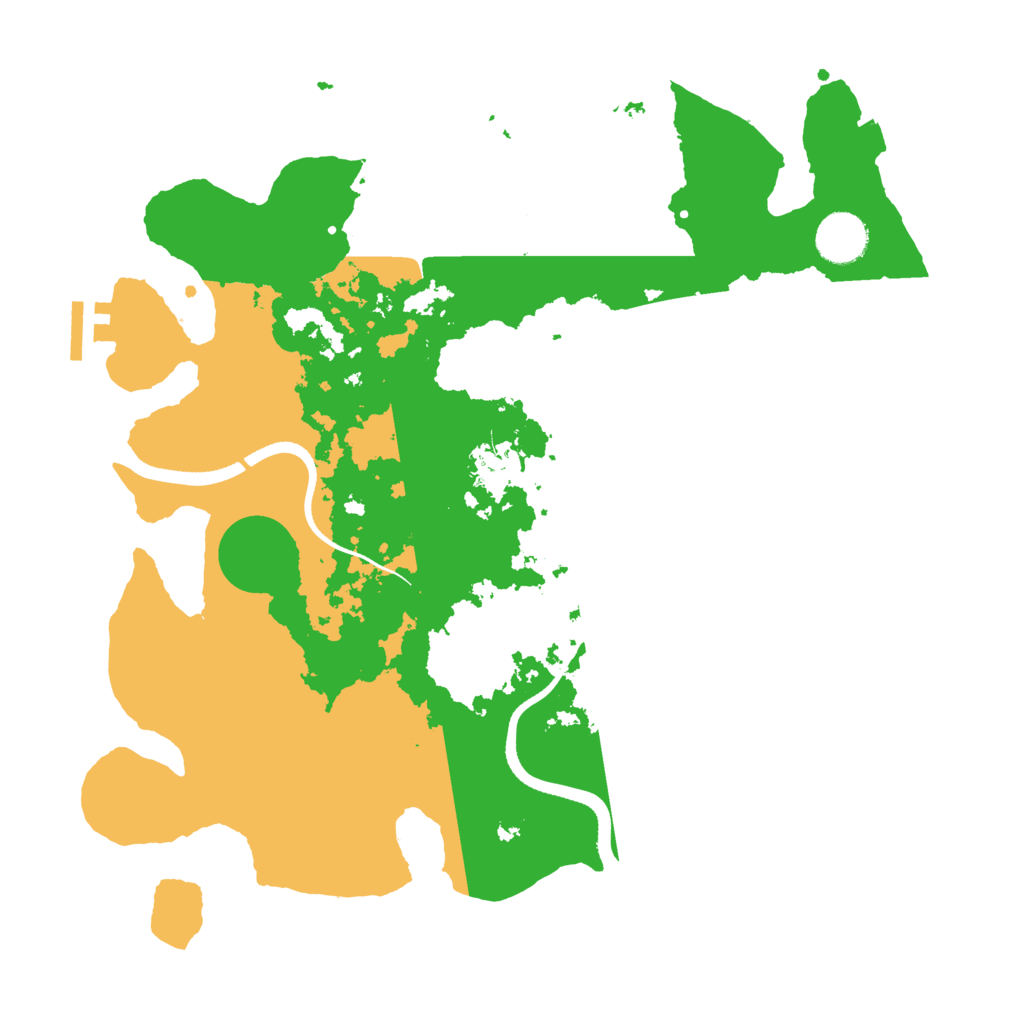 Biome Rust Map: Procedural Map, Size: 3500, Seed: 232414