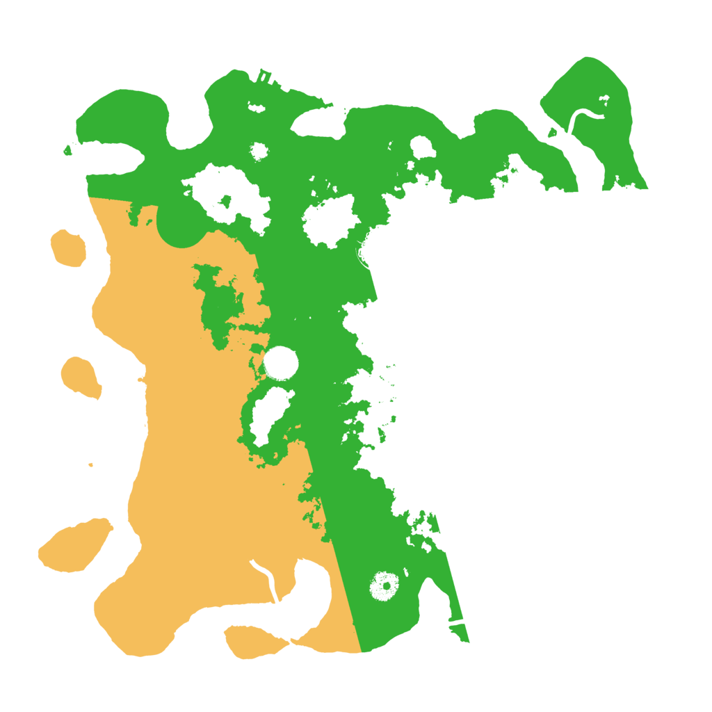 Biome Rust Map: Procedural Map, Size: 3700, Seed: 160900079