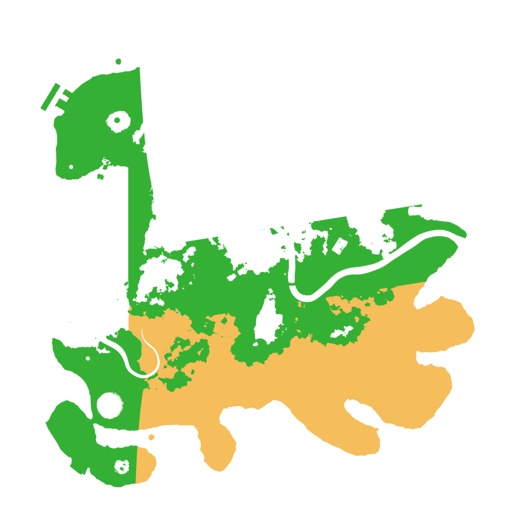 Biome Rust Map: Procedural Map, Size: 3500, Seed: 10000