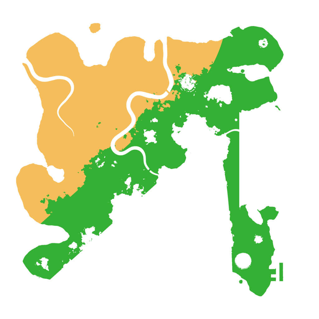 Biome Rust Map: Procedural Map, Size: 3500, Seed: 778899