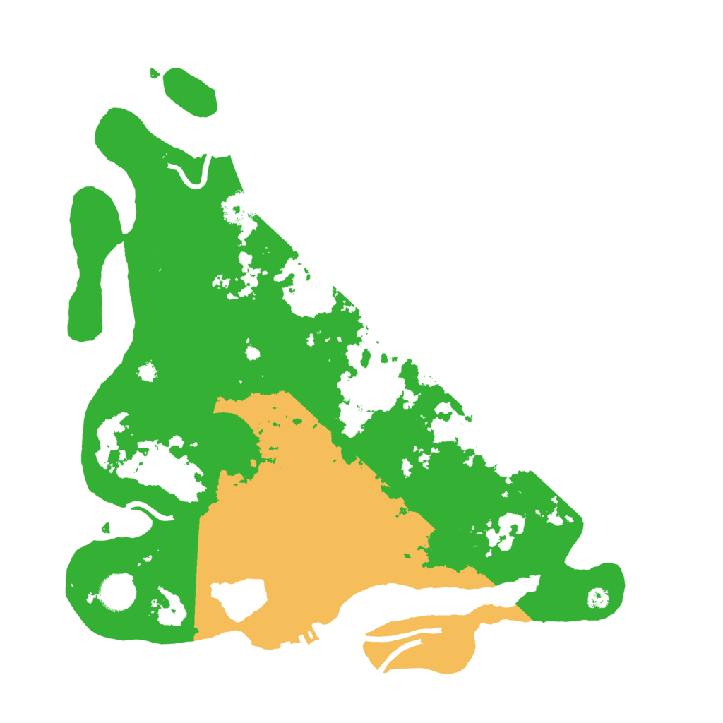 Biome Rust Map: Procedural Map, Size: 3500, Seed: 4352345