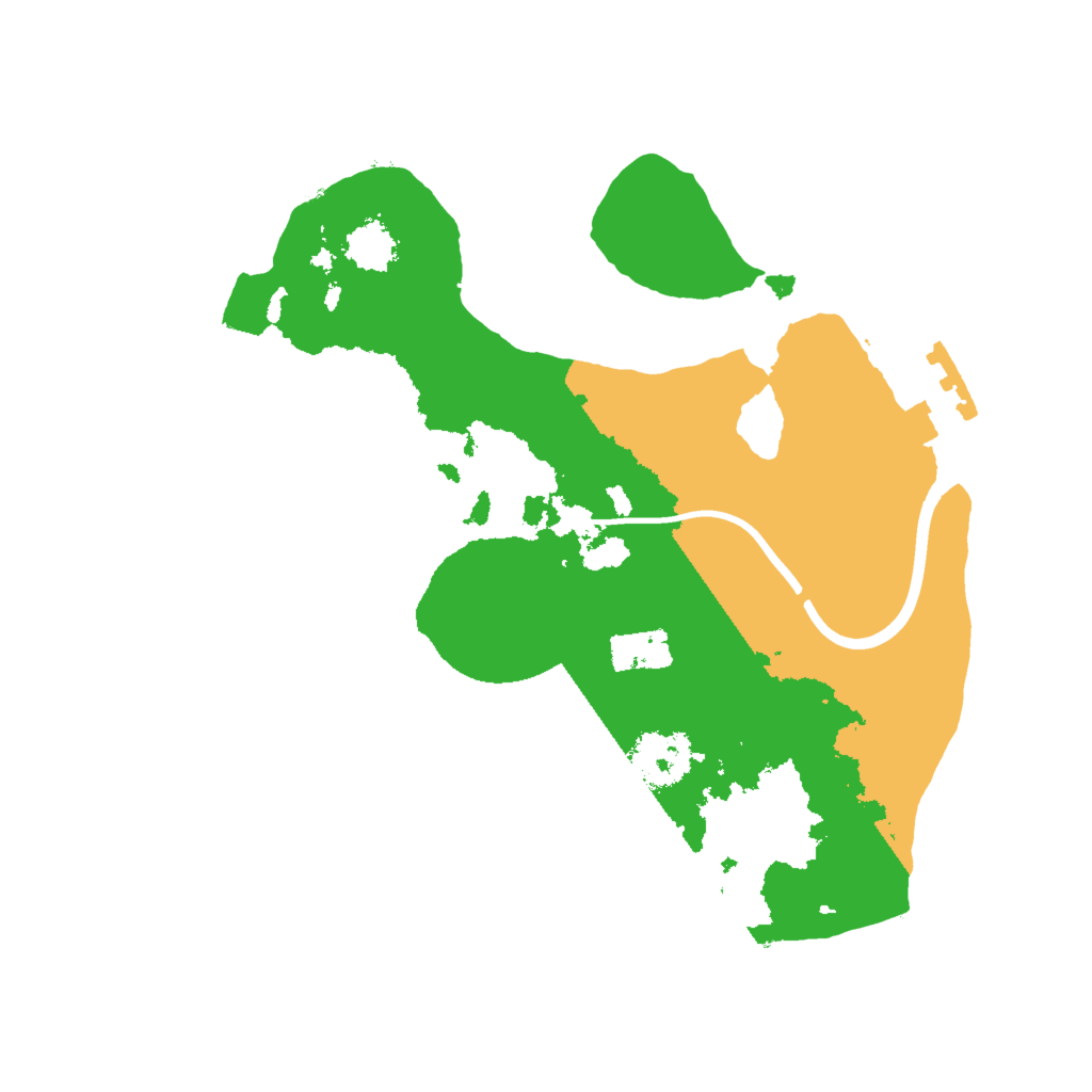 Biome Rust Map: Procedural Map, Size: 2000, Seed: 1142991519