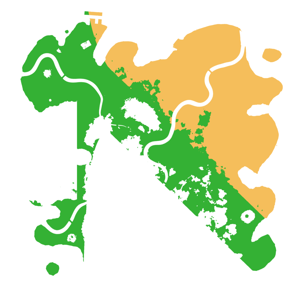 Biome Rust Map: Procedural Map, Size: 3500, Seed: 408