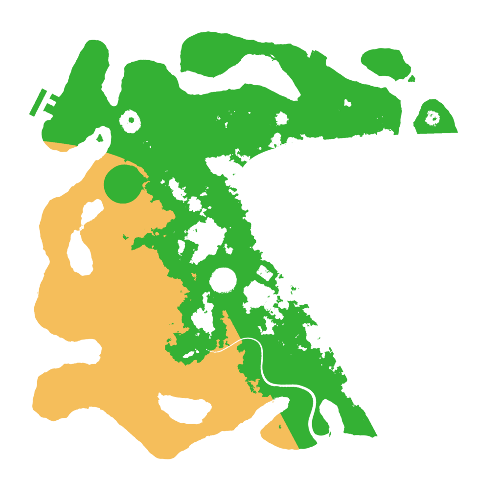 Biome Rust Map: Procedural Map, Size: 3500, Seed: 117200051
