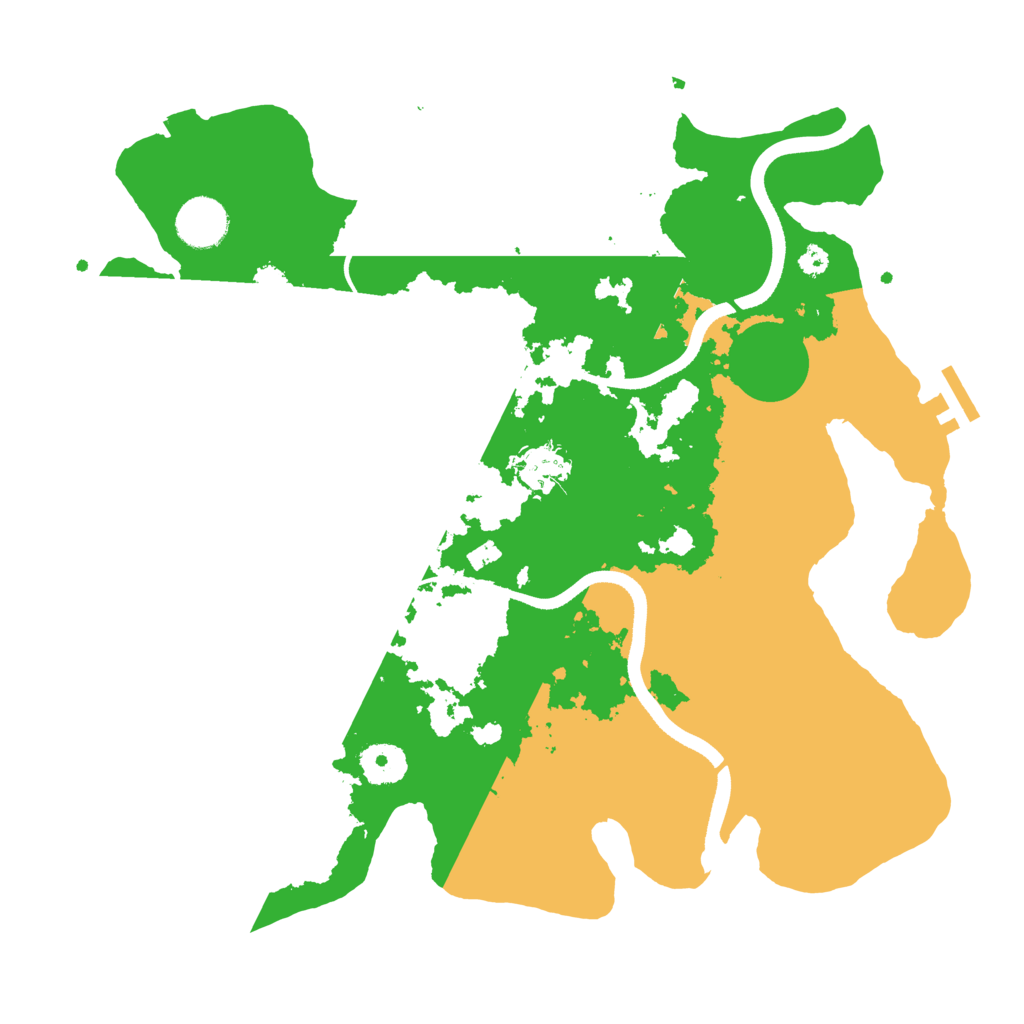 Biome Rust Map: Procedural Map, Size: 3500, Seed: 164