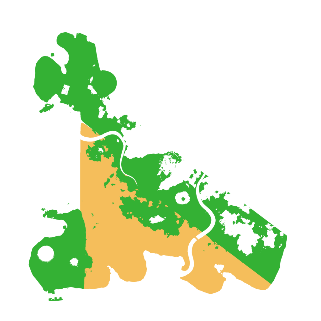Biome Rust Map: Procedural Map, Size: 3500, Seed: 245160165
