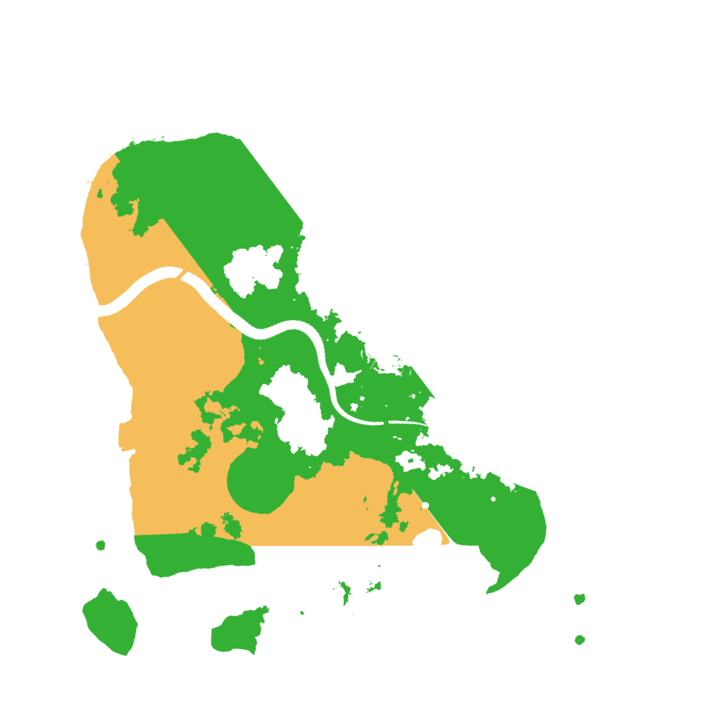 Biome Rust Map: Procedural Map, Size: 3000, Seed: 200069