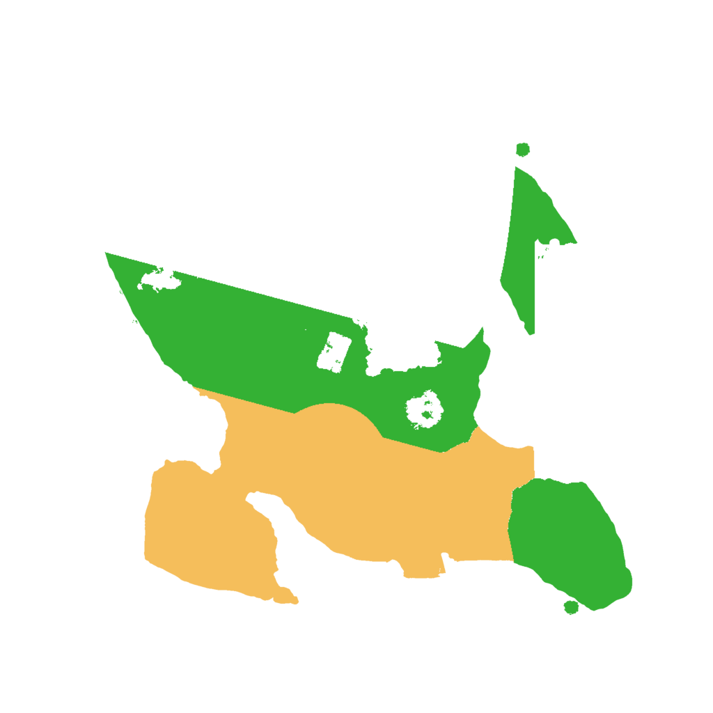 Biome Rust Map: Procedural Map, Size: 2000, Seed: 651561