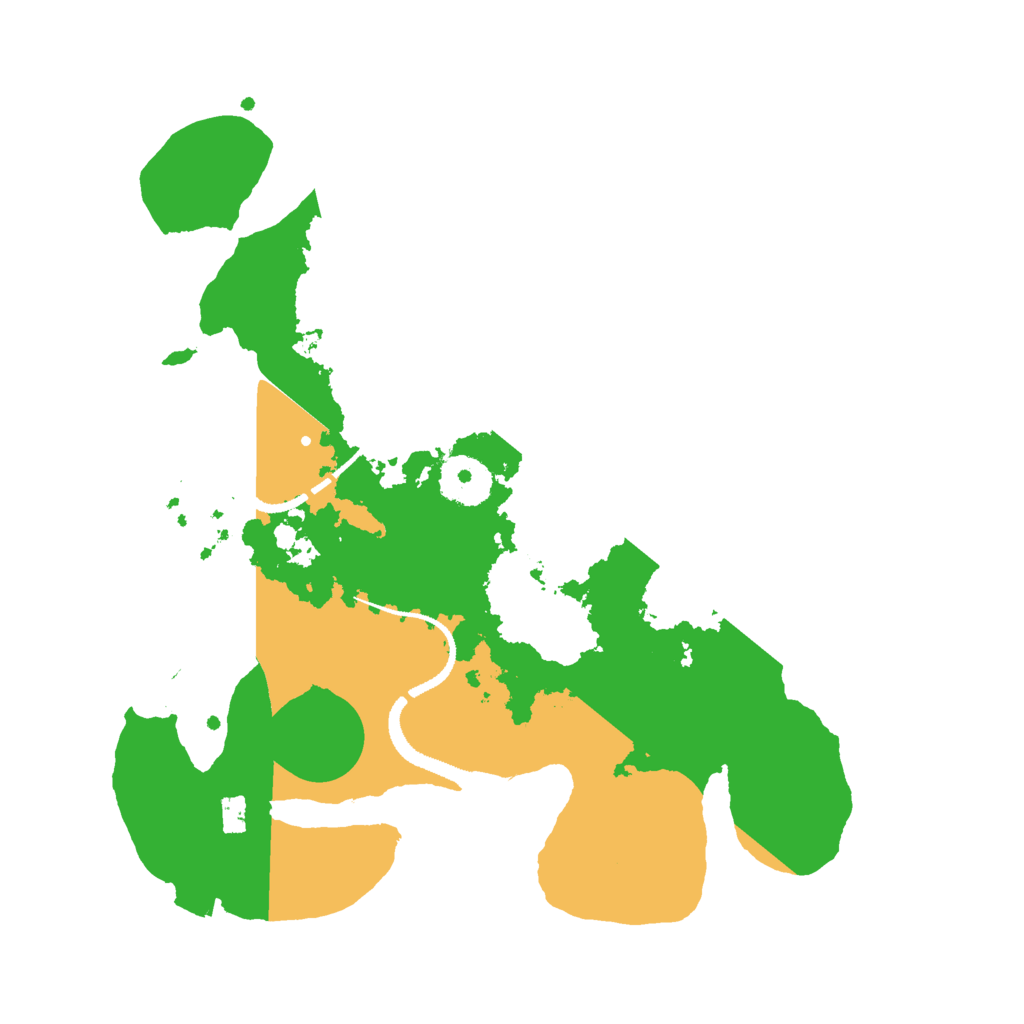 Biome Rust Map: Procedural Map, Size: 3000, Seed: 93786348