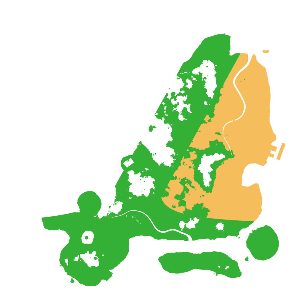 Biome Rust Map: Procedural Map, Size: 3500, Seed: 1926919237