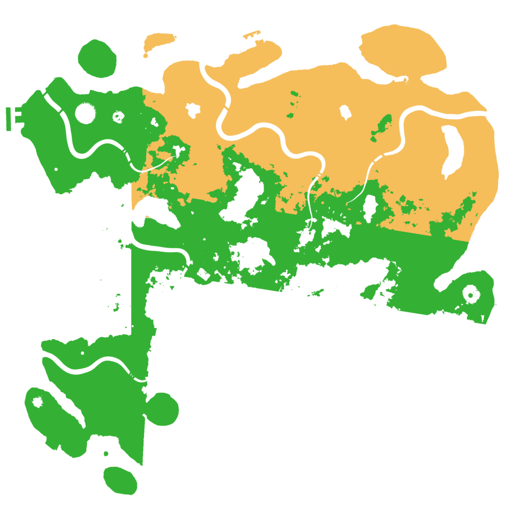 Biome Rust Map: Procedural Map, Size: 4500, Seed: 88729519