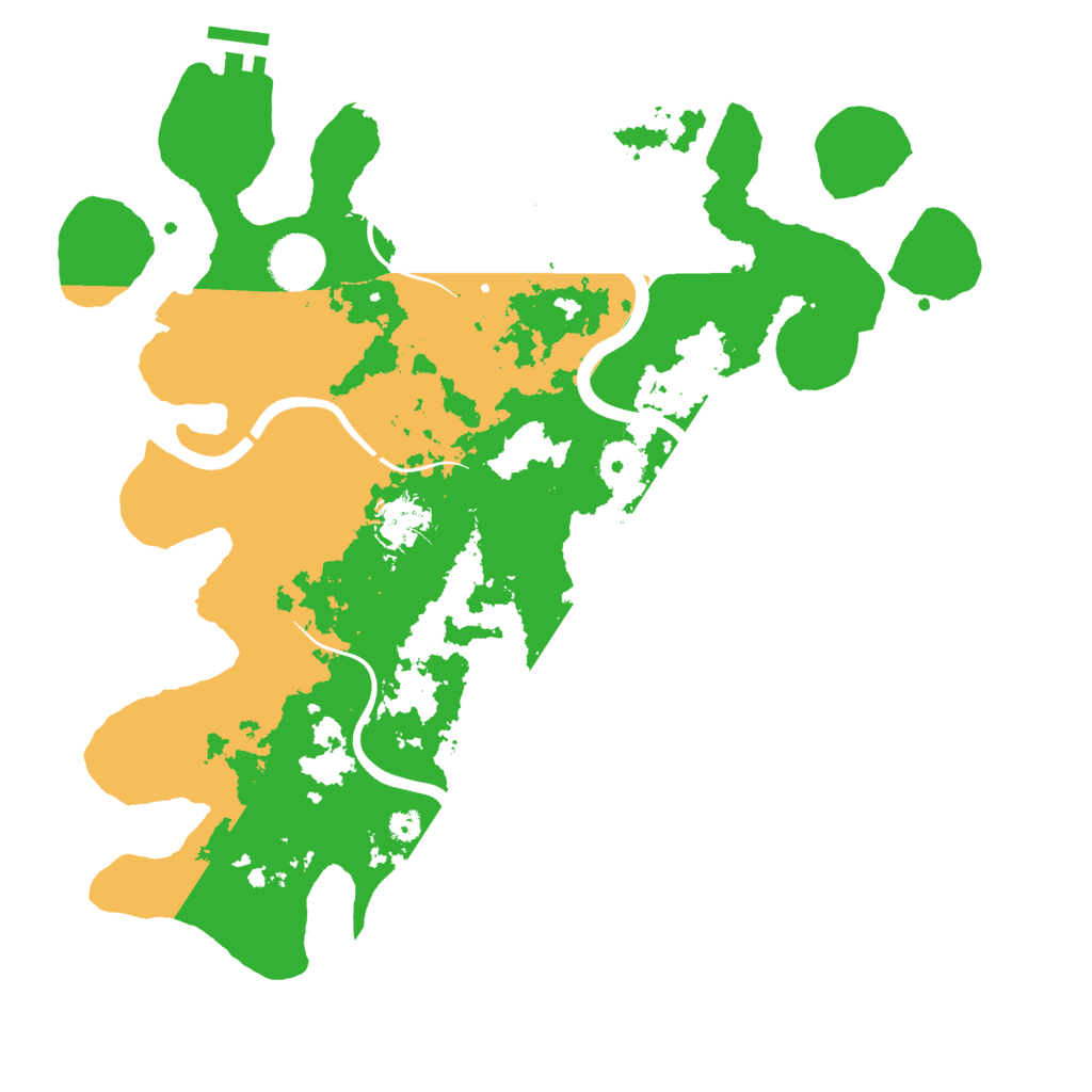 Biome Rust Map: Procedural Map, Size: 3600, Seed: 937082902