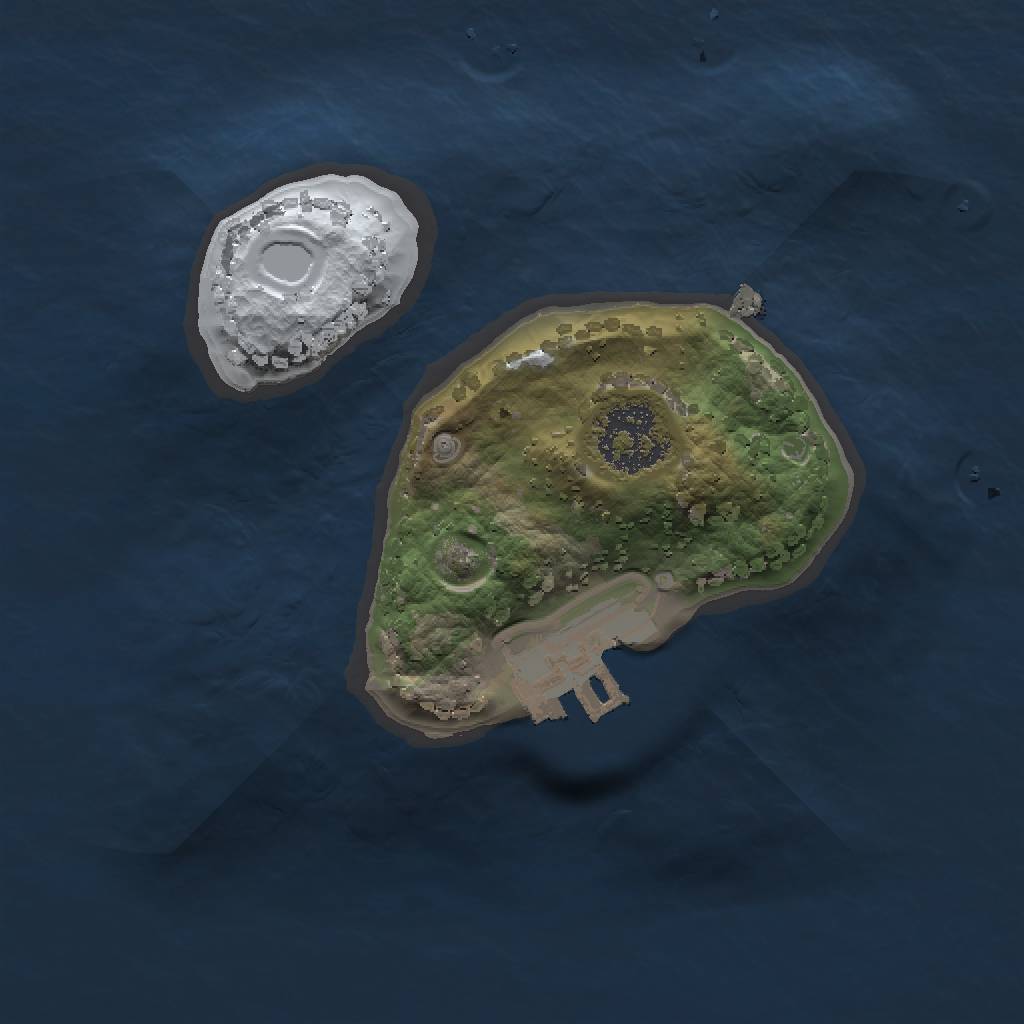 Rust Map: Procedural Map, Size: 1460, Seed: 288837, 5 Monuments