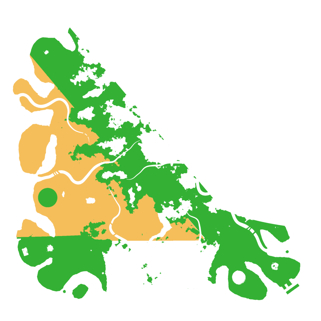 Biome Rust Map: Procedural Map, Size: 4400, Seed: 600345