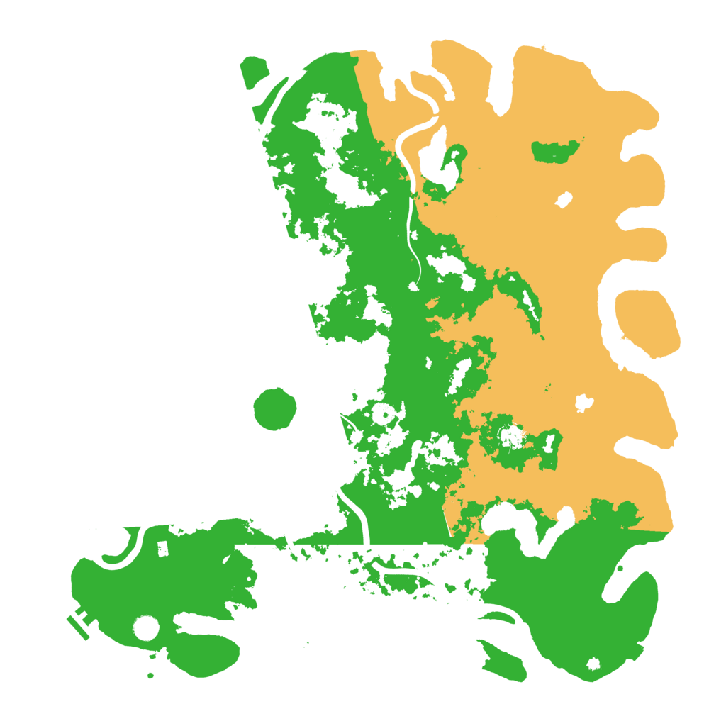 Biome Rust Map: Procedural Map, Size: 5000, Seed: 3498