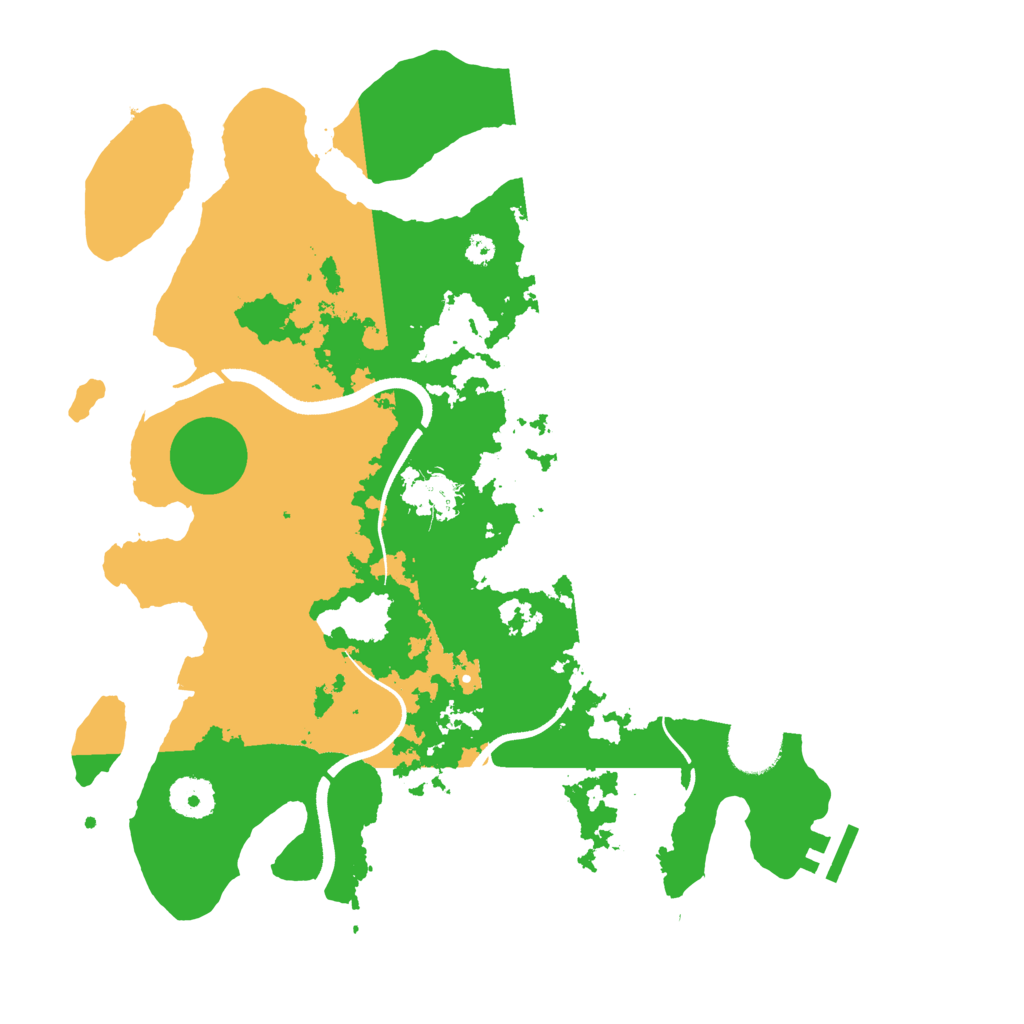 Biome Rust Map: Procedural Map, Size: 3500, Seed: 1958202977