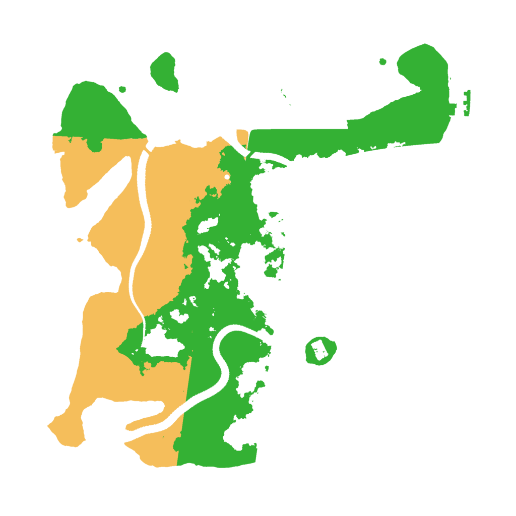 Biome Rust Map: Procedural Map, Size: 3000, Seed: 54743