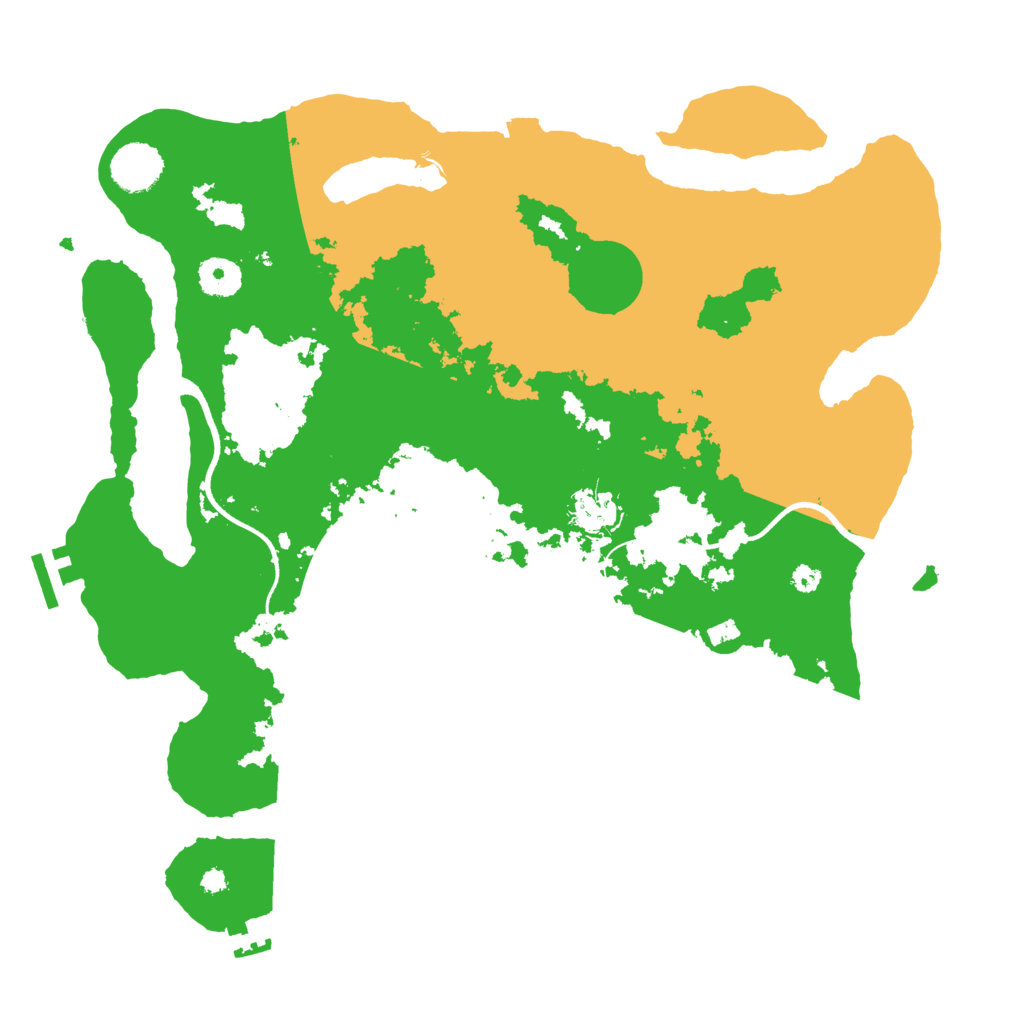 Biome Rust Map: Procedural Map, Size: 3700, Seed: 6311696