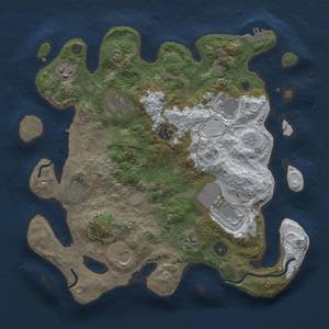 Thumbnail Rust Map: Procedural Map, Size: 3500, Seed: 42069420, 18 Monuments