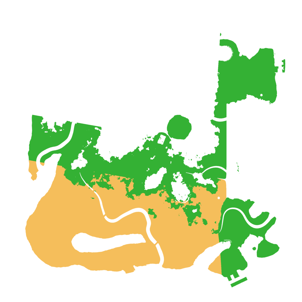Biome Rust Map: Procedural Map, Size: 3500, Seed: 5601