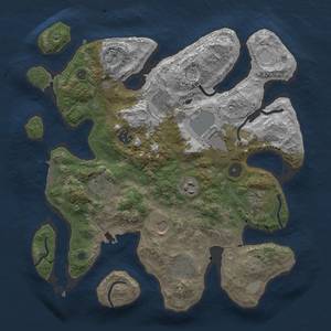 Thumbnail Rust Map: Procedural Map, Size: 3500, Seed: 5423, 16 Monuments