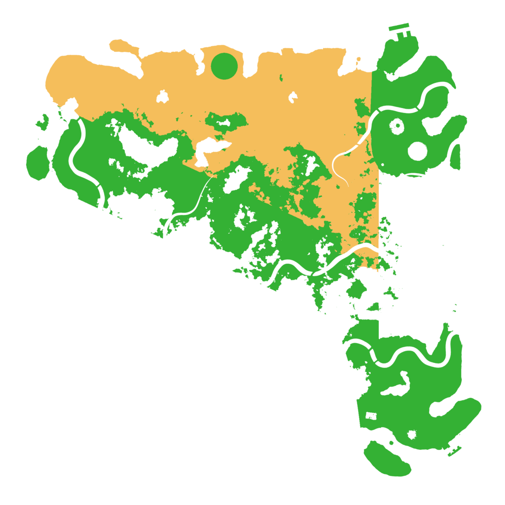 Biome Rust Map: Procedural Map, Size: 5000, Seed: 70000