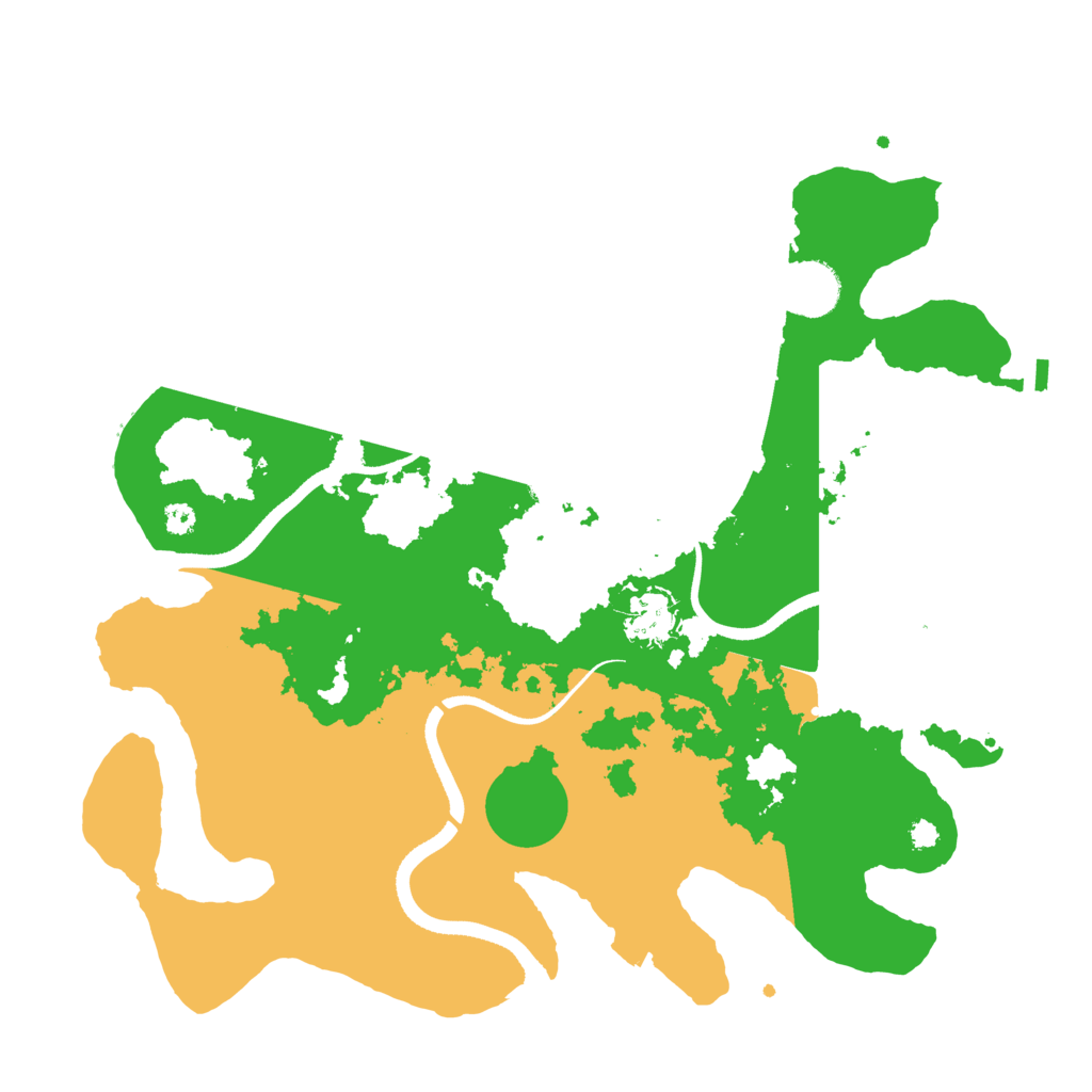 Biome Rust Map: Procedural Map, Size: 3500, Seed: 2006838160